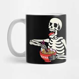 Skeleton Eating Ramen Mug